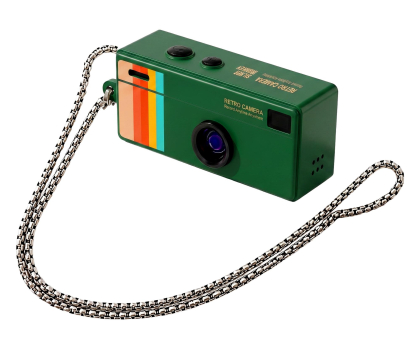 Aparat Silver Monkey Kompaktowa Kamera Cyfrowa RetroCAM zielona